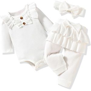 White NB Ruffle Outfit